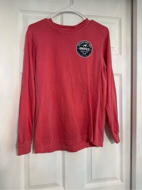 Comfort Colors Long Sleeve Tee in Coral Pink with Annapolis Maryland Print